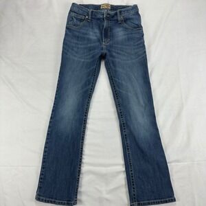 Wrangler 20X Boys Jeans Size 18 Regular Blue Denim Adjustable Waist Pockets